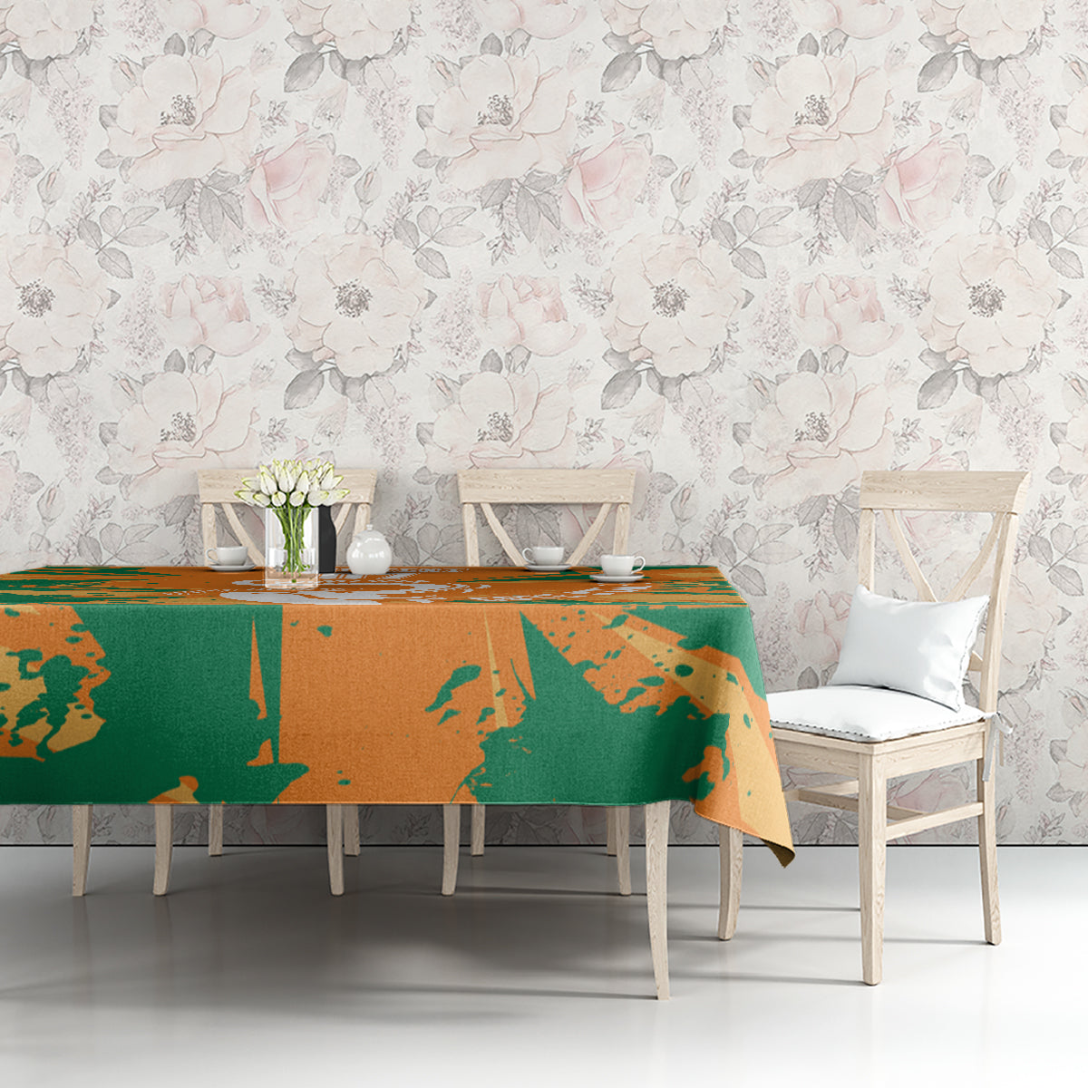 Ivory Coast Football Custom Tablecloth Les Elephants Champions - Wonder Print Shop