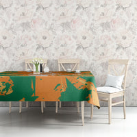 Ivory Coast Football Custom Tablecloth Les Elephants Champions - Wonder Print Shop