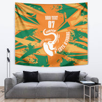 Ivory Coast Football Custom Tapestry Les Elephants Champions - Wonder Print Shop