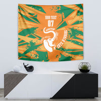Ivory Coast Football Custom Tapestry Les Elephants Champions - Wonder Print Shop