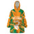 Ivory Coast Football Custom Wearable Blanket Hoodie Les Elephants Champions - Wonder Print Shop