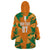 Ivory Coast Football Custom Wearable Blanket Hoodie Les Elephants Champions - Wonder Print Shop