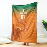 Ivory Coast Football Custom Blanket Ivory Elephants - Basic Style