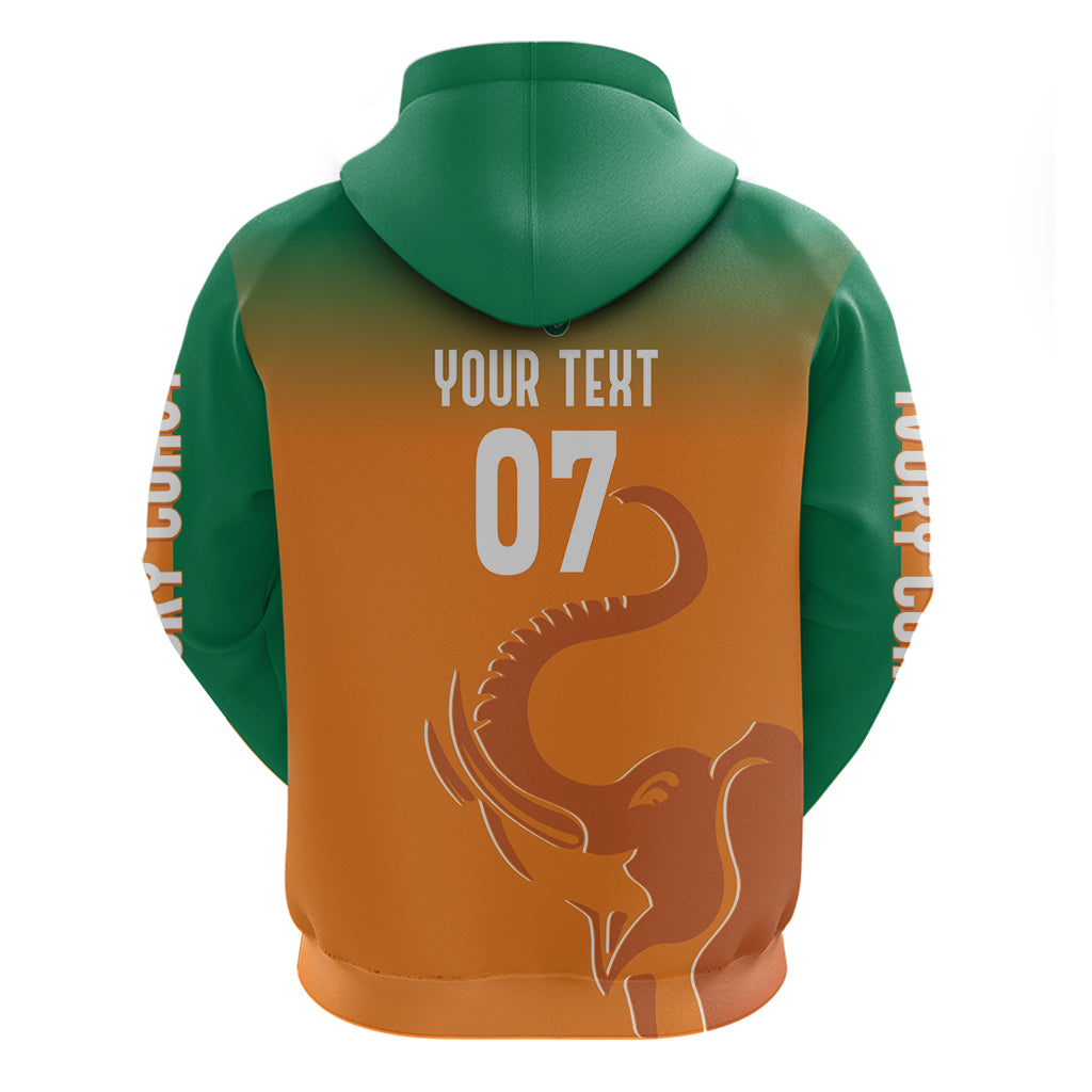 Ivory Coast Football Custom Hoodie Ivory Elephants - Basic Style - Wonder Print Shop
