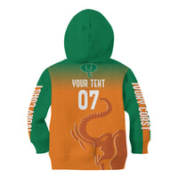 Ivory Coast Football Custom Kid Hoodie Ivory Elephants - Basic Style - Wonder Print Shop