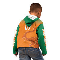 Ivory Coast Football Custom Kid Hoodie Ivory Elephants - Basic Style - Wonder Print Shop
