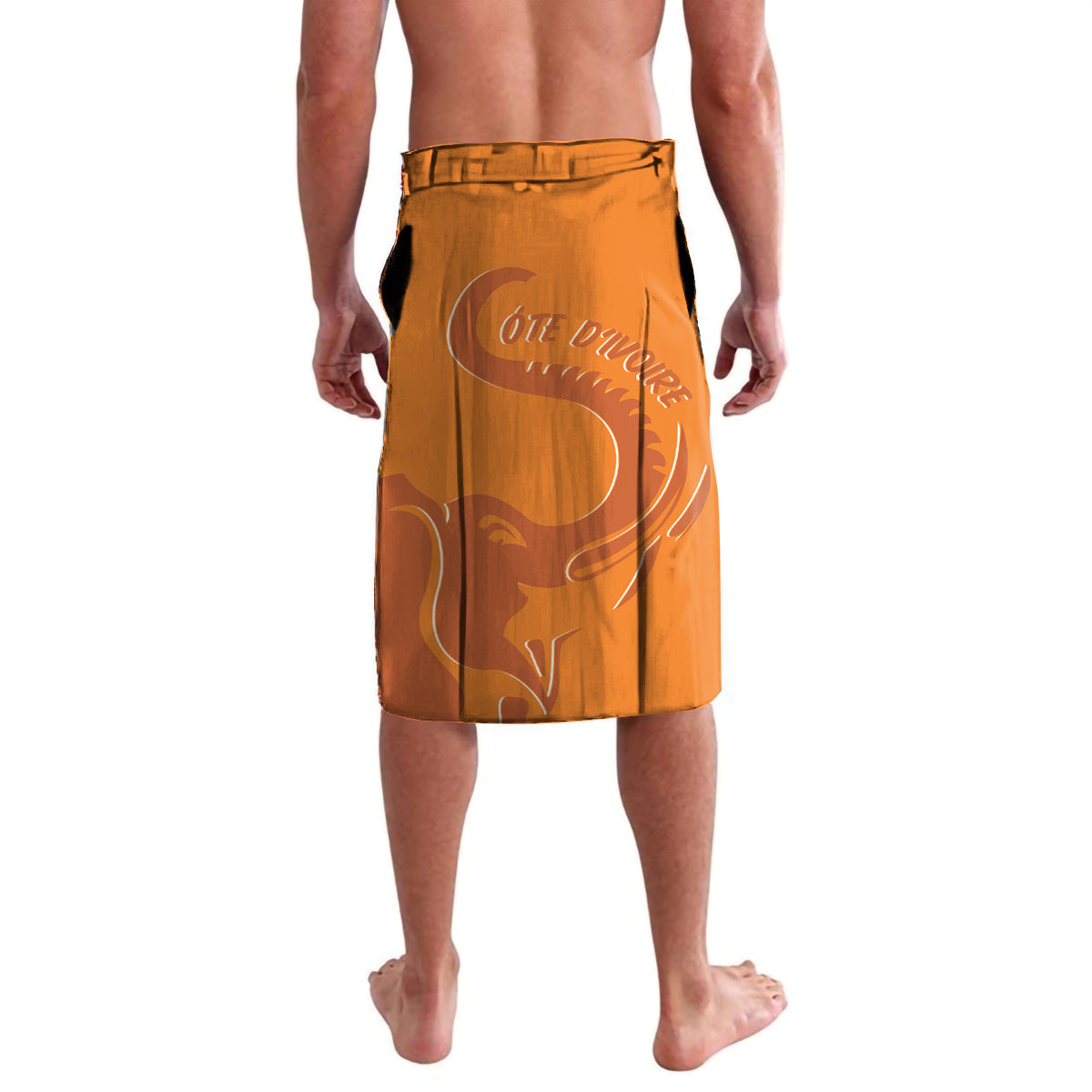 Ivory Coast Football Custom Lavalava Ivory Elephants - Basic Style - Wonder Print Shop