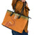 Ivory Coast Football Custom Leather Tote Bag Ivory Elephants - Basic Style - Wonder Print Shop