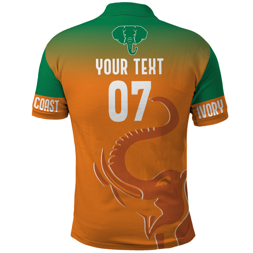 Ivory Coast Football Custom Polo Shirt Ivory Elephants - Basic Style - Wonder Print Shop