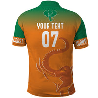 Ivory Coast Football Custom Polo Shirt Ivory Elephants - Basic Style - Wonder Print Shop