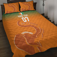 Ivory Coast Football Custom Quilt Bed Set Ivory Elephants - Basic Style - Wonder Print Shop