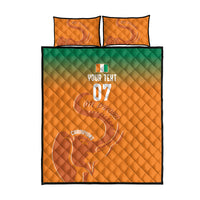 Ivory Coast Football Custom Quilt Bed Set Ivory Elephants - Basic Style - Wonder Print Shop