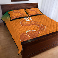 Ivory Coast Football Custom Quilt Bed Set Ivory Elephants - Basic Style - Wonder Print Shop