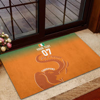 Ivory Coast Football Custom Rubber Doormat Ivory Elephants - Basic Style - Wonder Print Shop