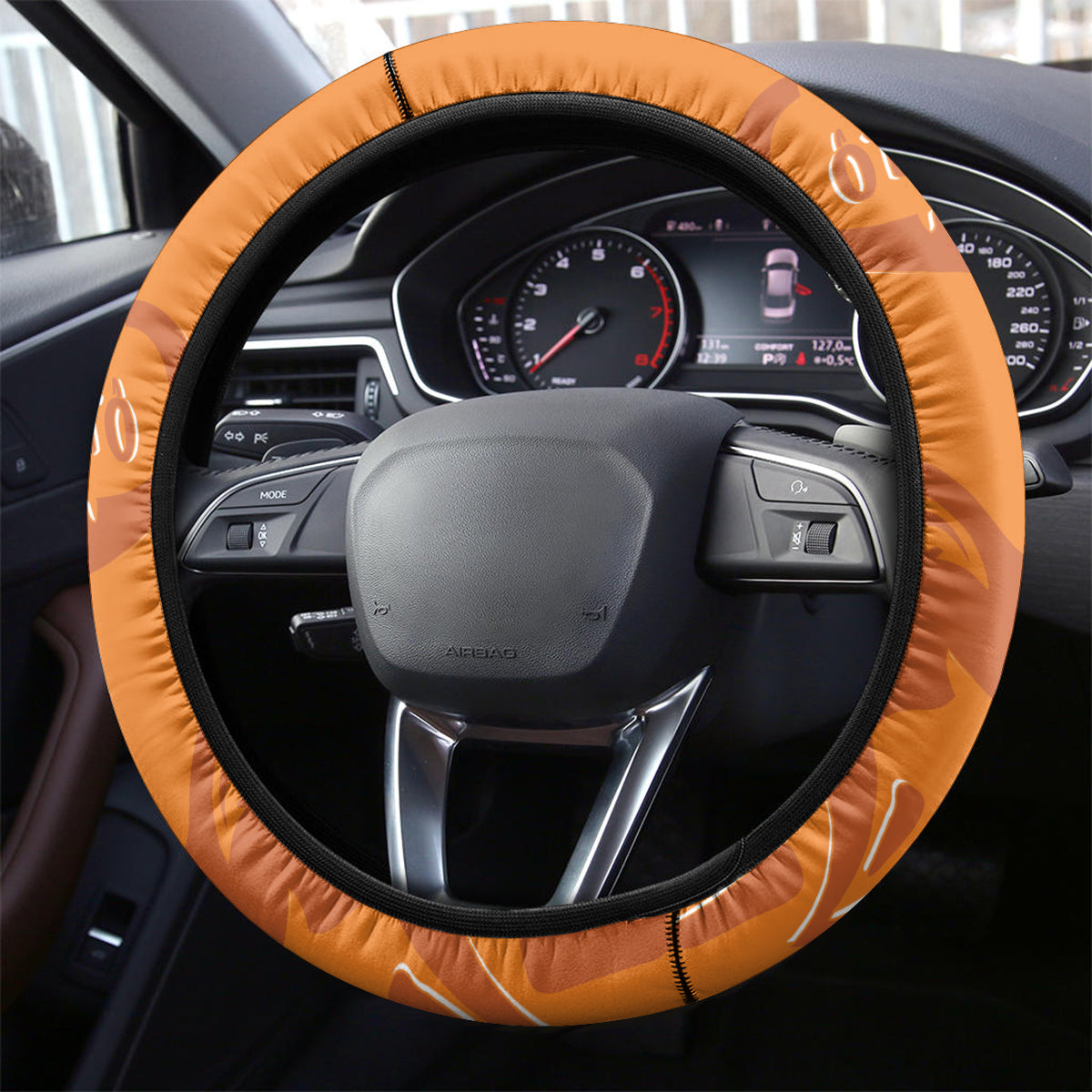 Ivory Coast Football Custom Steering Wheel Cover Ivory Elephants - Basic Style - Wonder Print Shop