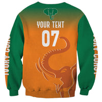 Ivory Coast Football Custom Sweatshirt Ivory Elephants - Basic Style - Wonder Print Shop