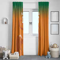 Ivory Coast Football Custom Window Curtain Ivory Elephants - Basic Style - Wonder Print Shop