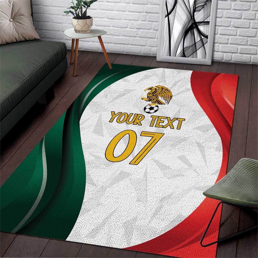 Custom Mexico Football Area Rug El Tricolor Viva Champions
