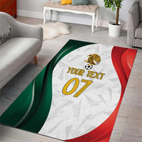 Custom Mexico Football Area Rug El Tricolor Viva Champions