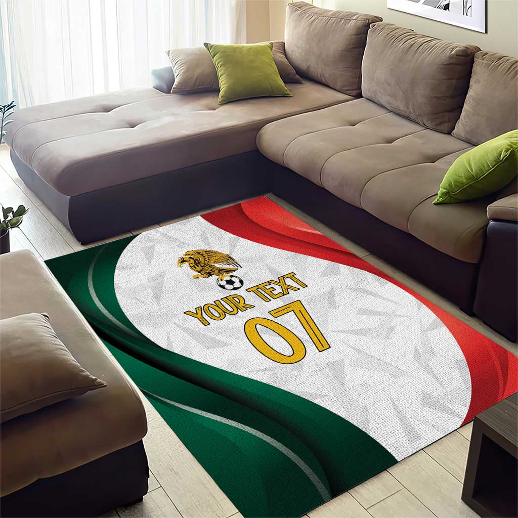 Custom Mexico Football Area Rug El Tricolor Viva Champions