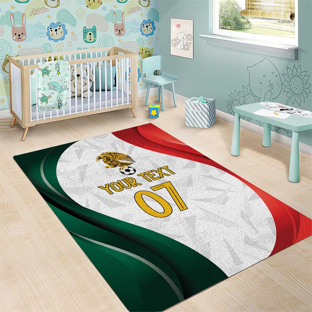 Custom Mexico Football Area Rug El Tricolor Viva Champions