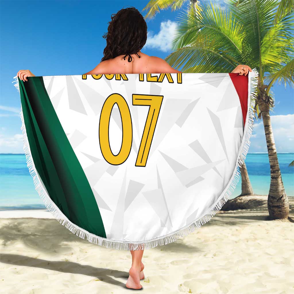 Custom Mexico Football Beach Blanket El Tricolor Viva Champions