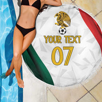 Custom Mexico Football Beach Blanket El Tricolor Viva Champions