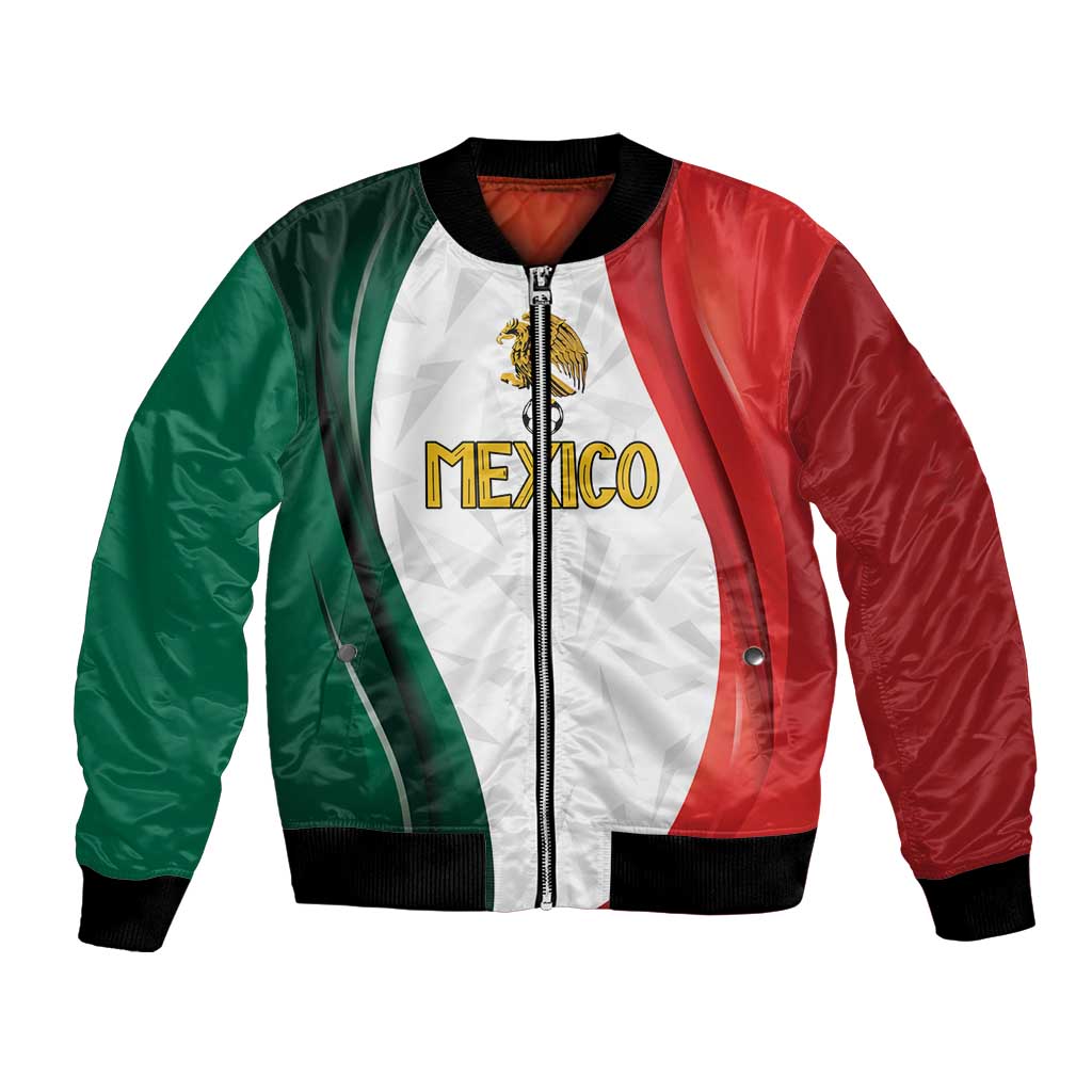 Custom Mexico Football Bomber Jacket El Tricolor Viva Champions