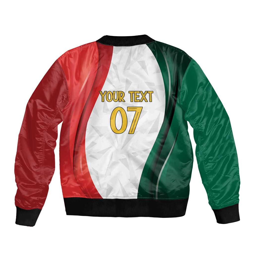 Custom Mexico Football Bomber Jacket El Tricolor Viva Champions