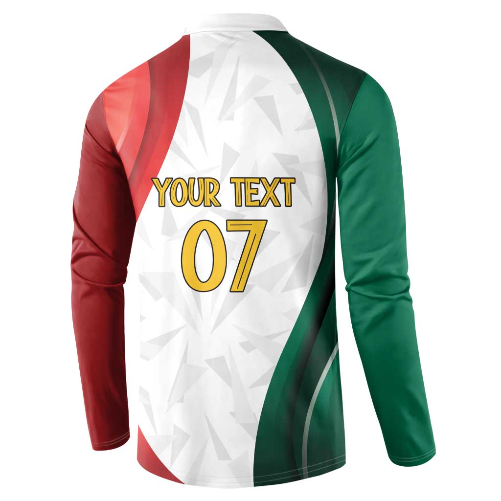 Custom Mexico Football Button Sweatshirt El Tricolor Viva Champions