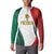 Custom Mexico Football Button Sweatshirt El Tricolor Viva Champions