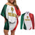 Custom Mexico Football Couples Matching Off Shoulder Short Dress and Long Sleeve Button Shirt El Tricolor Viva Champions