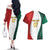 Custom Mexico Football Couples Matching Off The Shoulder Long Sleeve Dress and Hawaiian Shirt El Tricolor Viva Champions