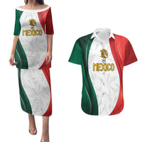 Custom Mexico Football Couples Matching Puletasi and Hawaiian Shirt El Tricolor Viva Champions