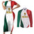 Custom Mexico Football Couples Matching Short Sleeve Bodycon Dress and Long Sleeve Button Shirt El Tricolor Viva Champions
