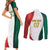 Custom Mexico Football Couples Matching Short Sleeve Bodycon Dress and Long Sleeve Button Shirt El Tricolor Viva Champions