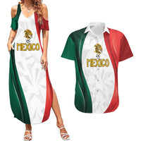Custom Mexico Football Couples Matching Summer Maxi Dress and Hawaiian Shirt El Tricolor Viva Champions