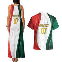 Custom Mexico Football Couples Matching Tank Maxi Dress and Hawaiian Shirt El Tricolor Viva Champions