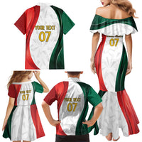 Custom Mexico Football Family Matching Mermaid Dress and Hawaiian Shirt El Tricolor Viva Champions