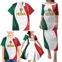 Custom Mexico Football Family Matching Puletasi and Hawaiian Shirt El Tricolor Viva Champions