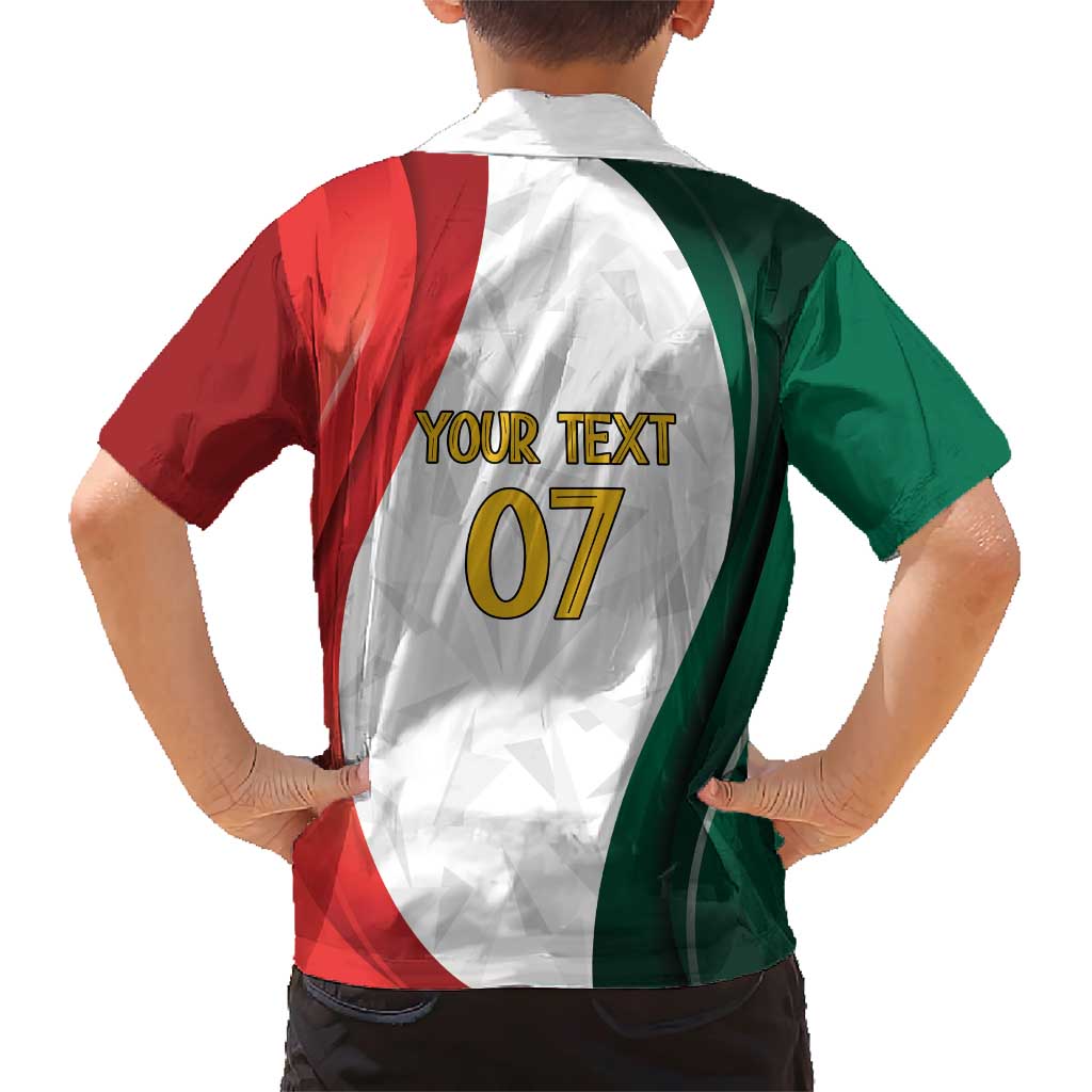 Custom Mexico Football Family Matching Short Sleeve Bodycon Dress and Hawaiian Shirt El Tricolor Viva Champions