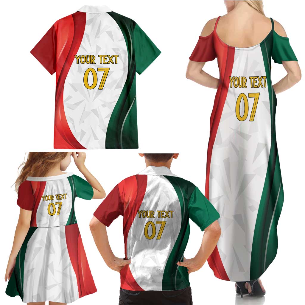 Custom Mexico Football Family Matching Summer Maxi Dress and Hawaiian Shirt El Tricolor Viva Champions