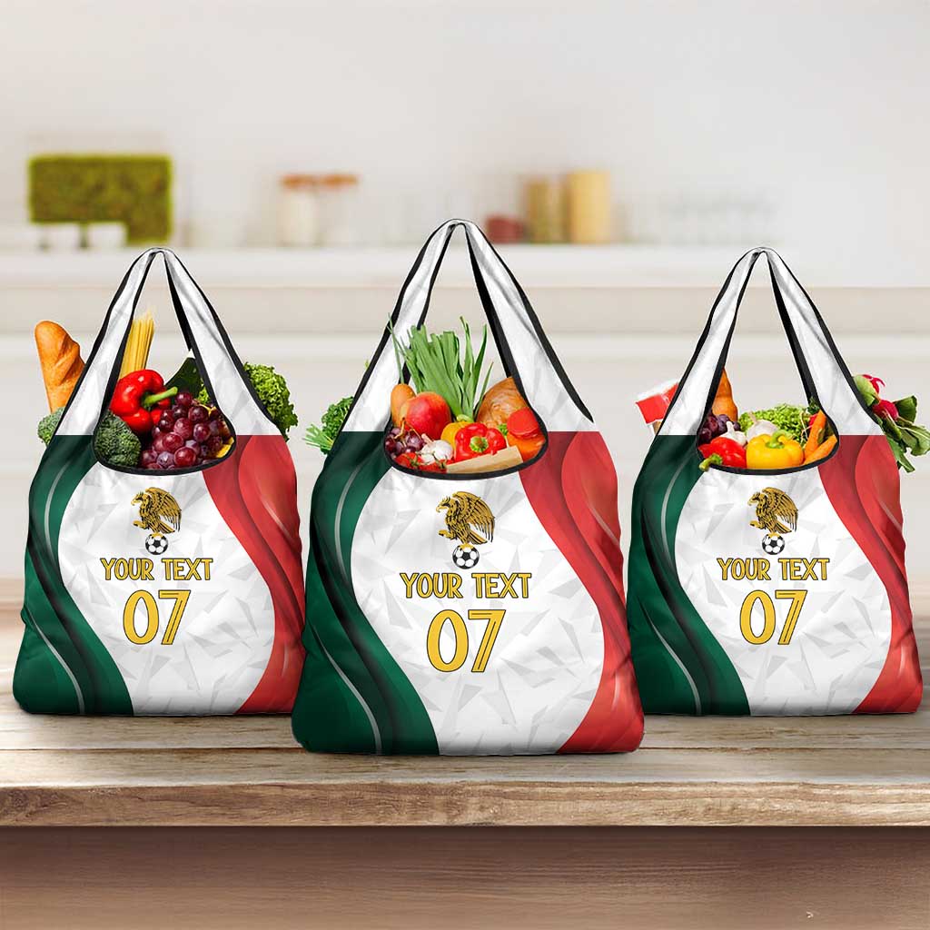 Custom Mexico Football Grocery Bag El Tricolor Viva Champions