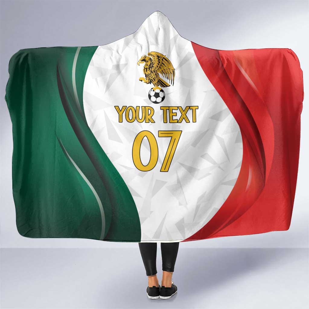 Custom Mexico Football Hooded Blanket El Tricolor Viva Champions
