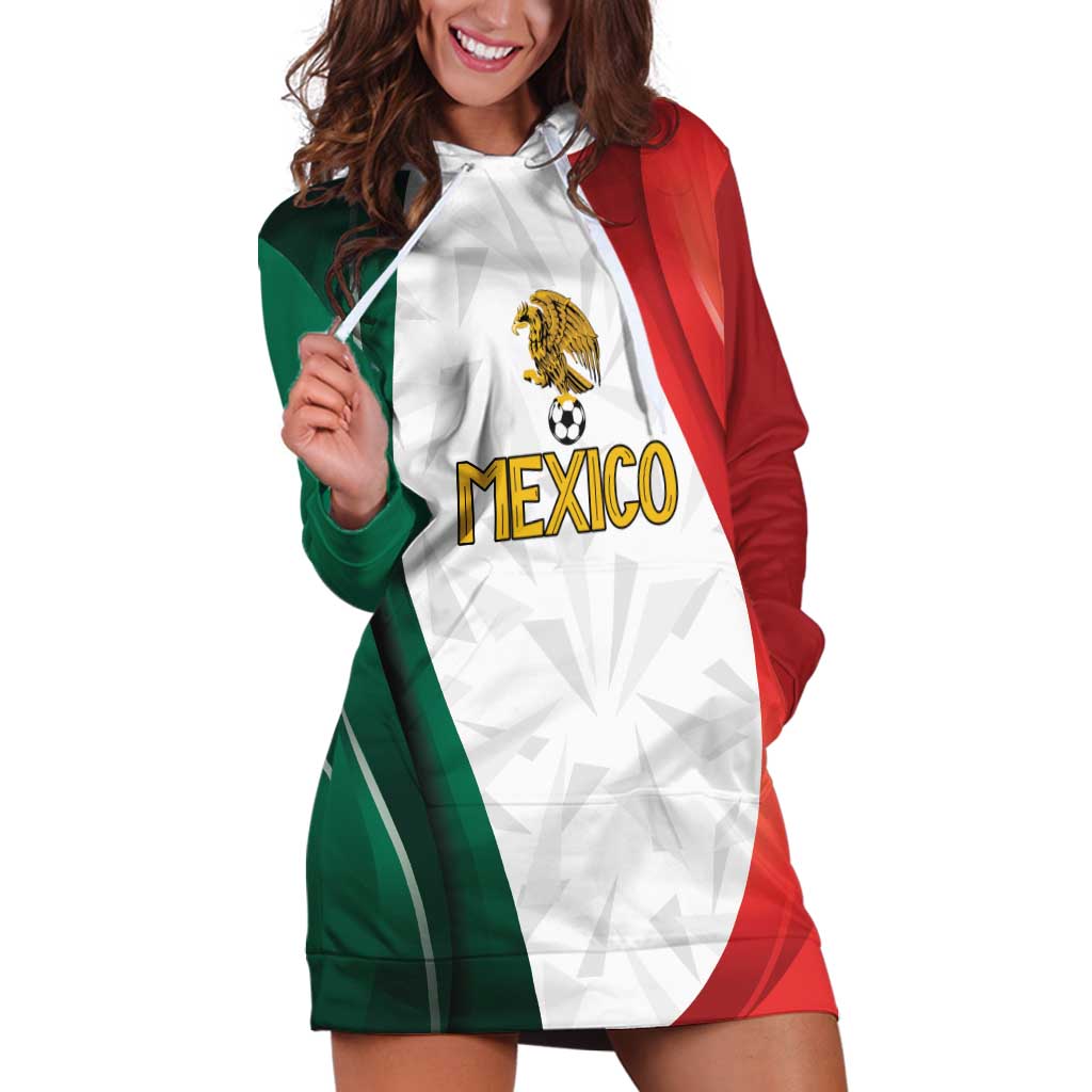 Custom Mexico Football Hoodie Dress El Tricolor Viva Champions