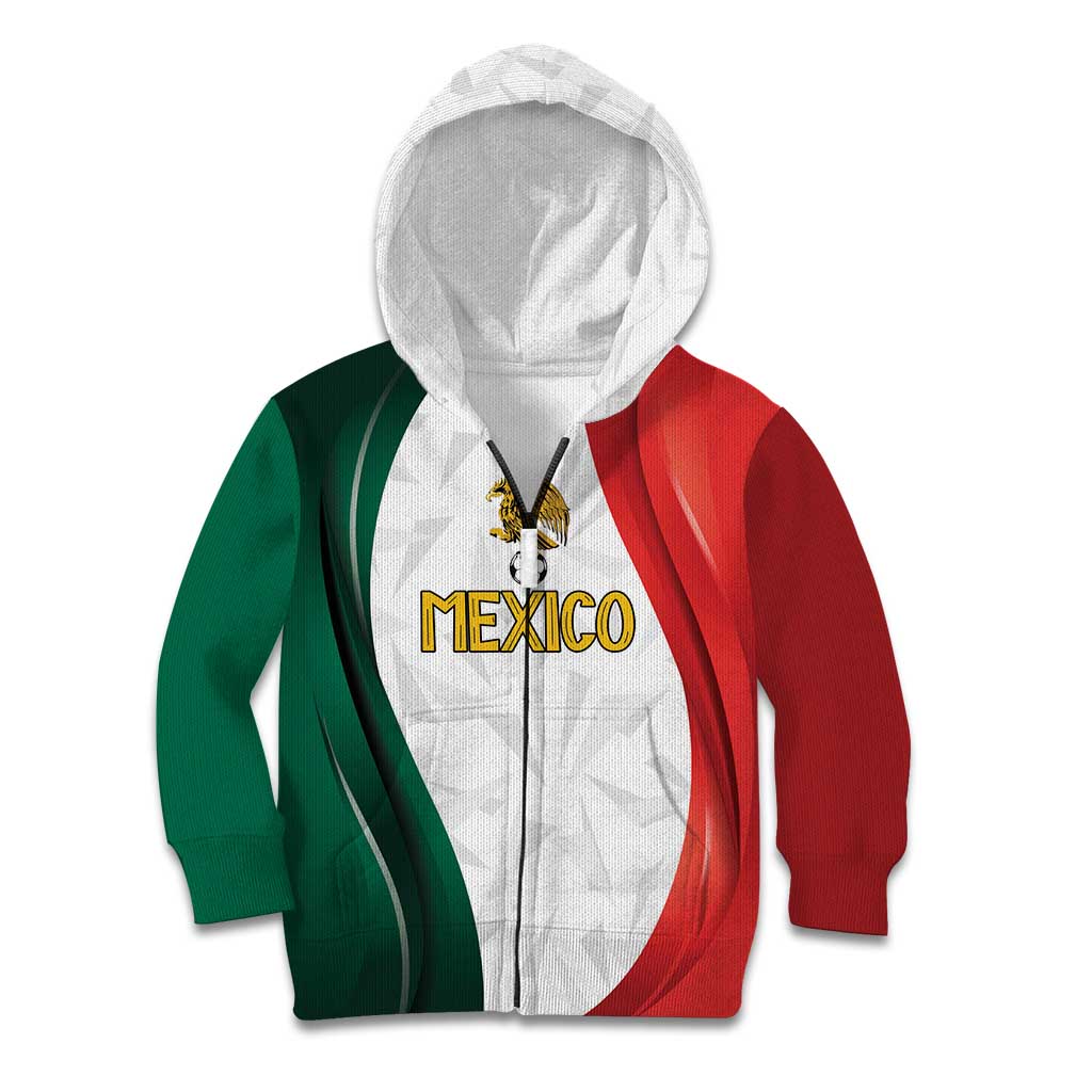 Custom Mexico Football Kid Hoodie El Tricolor Viva Champions
