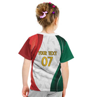 Custom Mexico Football Kid T Shirt El Tricolor Viva Champions