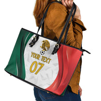 Custom Mexico Football Leather Tote Bag El Tricolor Viva Champions