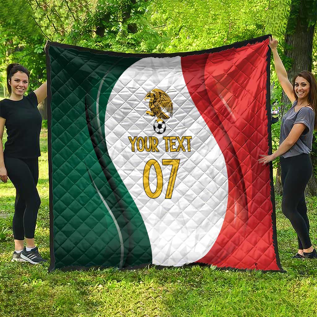 Custom Mexico Football Quilt El Tricolor Viva Champions