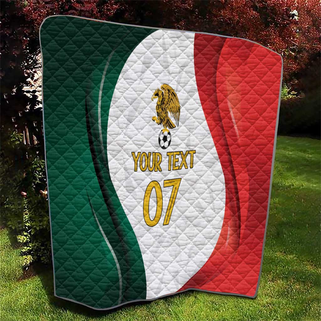 Custom Mexico Football Quilt El Tricolor Viva Champions